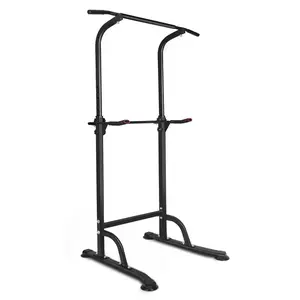 Adjustable power tower pull-up bar, home gym training station that requires no drilling, adjustable steel pull-up bar for full-body strength training