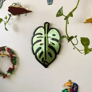 Monstera Glow Plant Acrylic Mirror