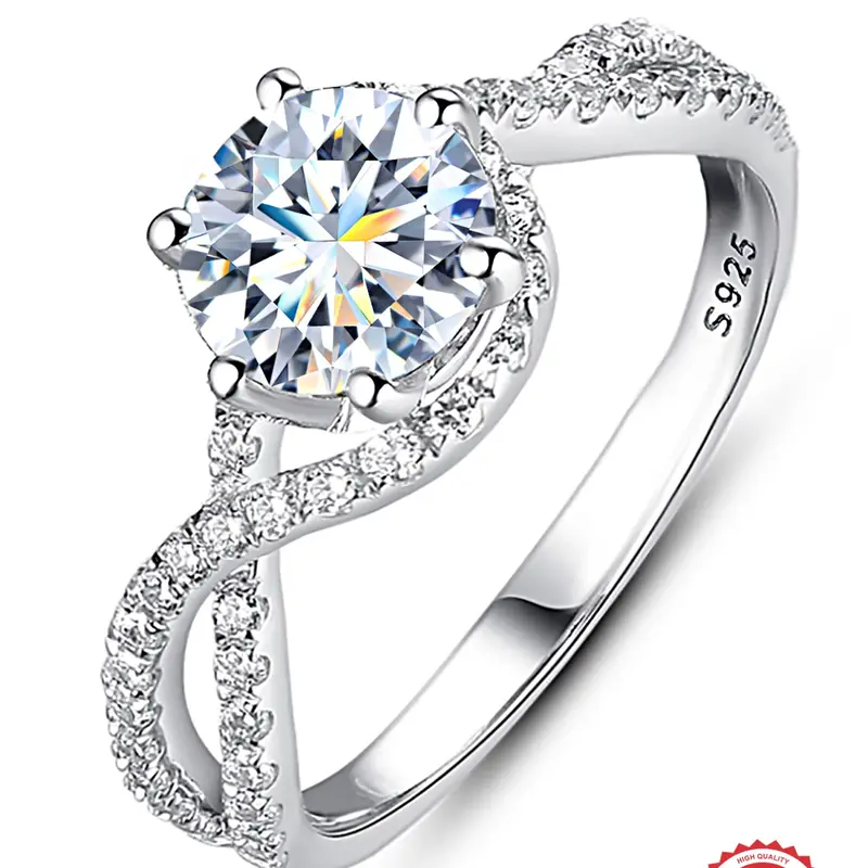 S925 Sterling Silver Glamorous Synthetic Moissanite Engagement Wedding Ring, Bridal Rings, Elegant Fashion Rings, Elegant Ring for Women, Anniversary Fine Jewelry Gifts, Valentine's Day, Gift, Moissanite Rings, Beautiful Rings