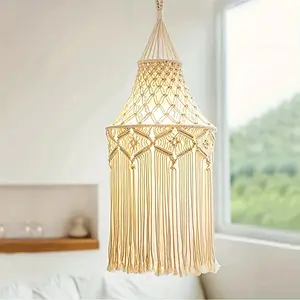 Hang the lampshade. Bohemian style. Bedding decoration lampshade. The country - style chandelier, and the lampshade is suitable for offices, bedrooms, living rooms, nurseries and dormitories with a grand decorative style.