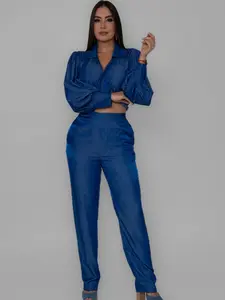 The Luxe Soft Denim Pant Set