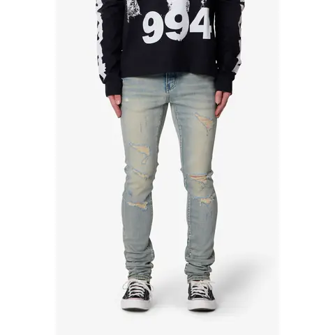 mnml Skinny Distressed Denim - Vintage Blue
