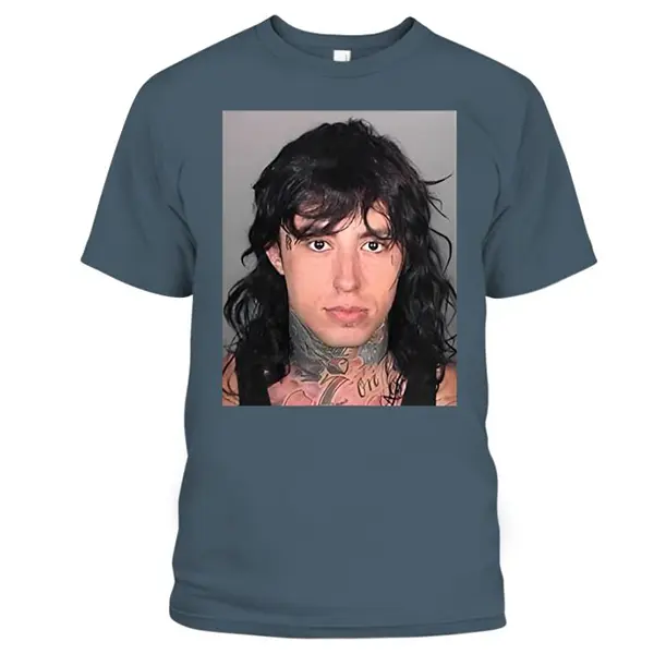 Ronnie Radke Mugshot T-Shirt Collection Tshirt Casual Clothing