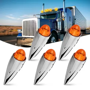 Nilight 5PCS 18LED Amber Cab Roof Marker Light
