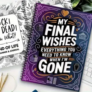 My Final Wishes Planner | End of Life Organizer for Loved Ones, Funeral & Estate Planning Notebook