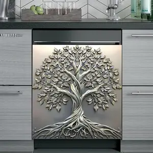 Minimal Nest Shop 2D Flat, 1Pack Dishwasher Magnet Sticker Cover Panel Decal Refrigerator Magnetic Sticker Decorative for Kitchen Decoration, Fridge Door Cover, Home Appliances Decor Stickers 23"x26"