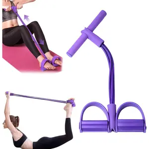 latest pedal resistance device, Multifunction Pedal Resistance Band, Elastic Pull Rope Fitness, Full-Body Workout at Home Gym, Exercise Sit-up, Yoga, Abdominal Training,puller