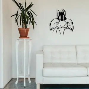 Looney Tunes Sylvester Wall Art - Looney Tunes Wall Decor Saw a Puddy Tat Cat