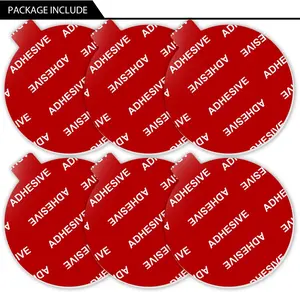 Very High Bond Sticky Adhesive, 6 Pack Dashboard Pad Mounting Disk Adhesive Replacement Kit, Double-Sided Stickers for Suction Cup Dashboard Phone Holder & Windshield Car Mount