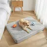 XXL Orthopedic Dog Bed with 25D Ortho Foam + Fabric - Durable 8-Stitch Removable Machine-Wash Cover, Waterproof Rapid Cooling Summer Crate Mat, Multi-Needle Quilting, Joint Relief, Travel-Ready Pad, Bed Built Kennel for Crates, Cars, Trips