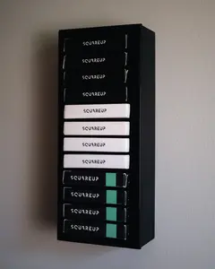 WallBrick Handcrafted Wooden Display for Playing Card Collections, Wall or Desk Mounted Storage Unit Holds 12 Standard Decks