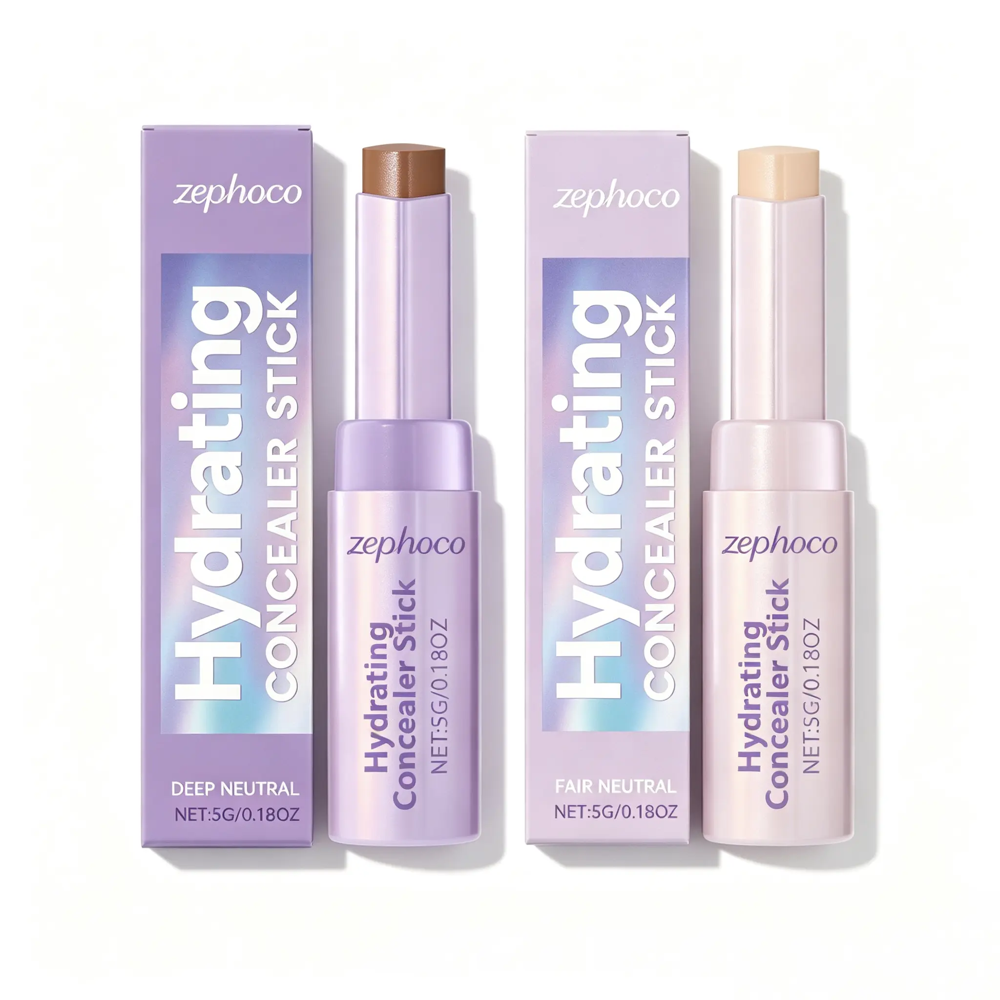 Contouring Concealer Stick - Deep Neutral & Light Neutral Shades, Portable for Everyday Use, Skin-Smoothing, Nose Contouring & 3D Coverage Makeup Foundation Compact Flawless Cosmetic Daily Smoother Moisturizer Tint Glow C Vitamin dry product outfit