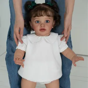 Reborn Baby Dolls 26inch 68CM Soft Vinyl Newborn Toddler Baby Doll Handrooted Hair Babies Toys for Kids Age 3+ Nurturing Bottle Vivid Facial Expression life size doll