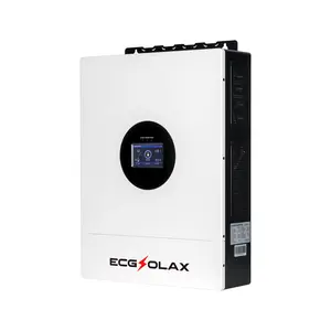 12500W Hybrid Solar Inverter 48V DC to 120V/240V AC Split Phase, Pure Sine Wave, Built-in 2 MPPT Controller, Support Parallel 6 Units, for Home On/Off-Grid systems