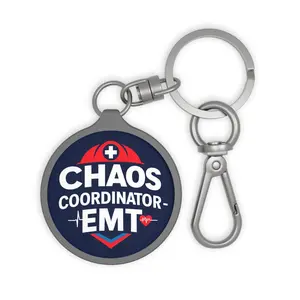 Chaos Coordinator EMT Keyring Tag, Personalized Keychain for First Responders, Emergency Medical Gift, Nurse Keychain, Unique EMT