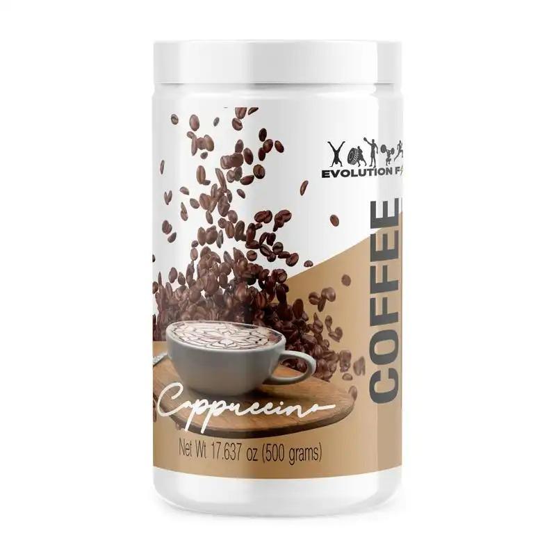 Evolution Coffee Cappuccino Flavor Beverage Creamy with L-Carnitine a Dietary Supplement Product