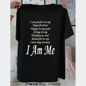 Women’s Plus Size Letter Graphic Tee – Casual Crew Neck Short Sleeve for All Seasons