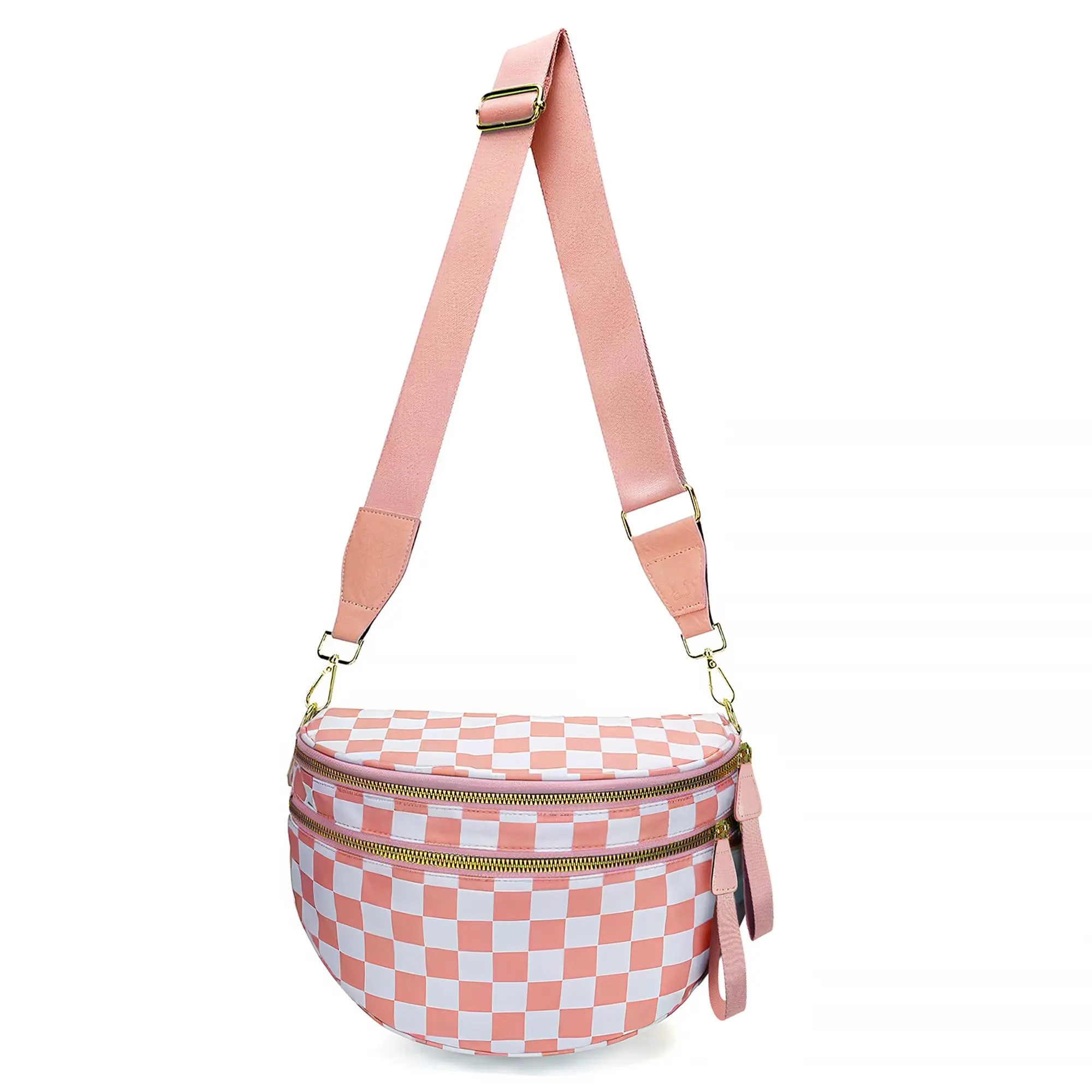 Pink & White Checkered