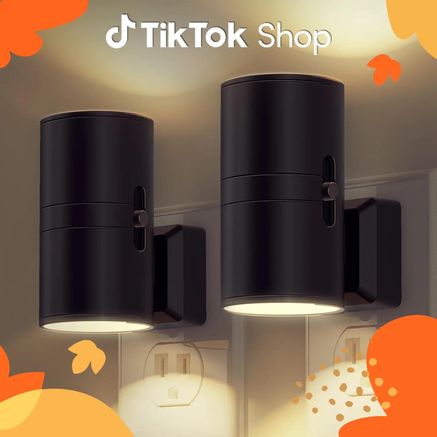 DORESSHOP Wall Sconce-Style Night Light, Stylish Lamp, Baby Lights for Bedroom, Led Light for Bedroom & Hallway, Auto Night Light as Living Room Decor