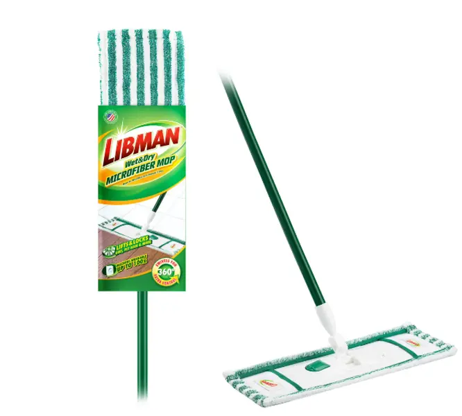 Libman 18 inch Steel Handle Wet & Dry Microfiber Floor Mop