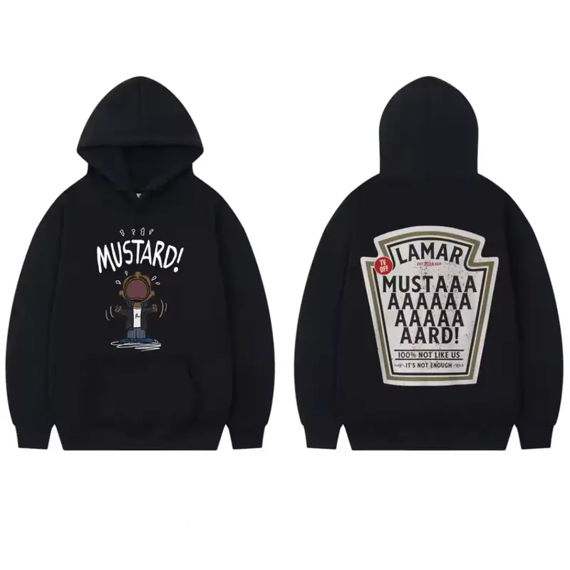 Kendrickk Mustard Hoodie for Men Featuring Hip Hop Trend Style