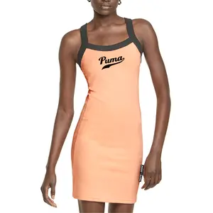 PUMA Womens Team Mini Dress Casual Casual - Orange