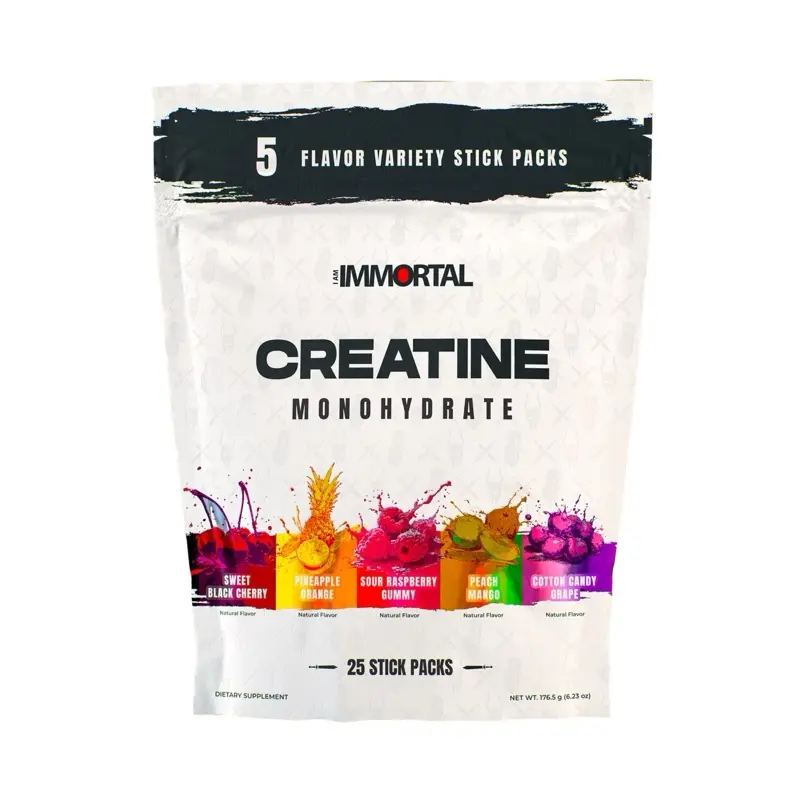 I Am Immortal Creatine Monohydrate 3rd Party Tested, Tubs, Sticks