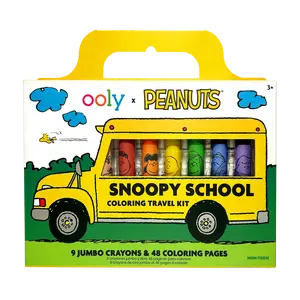 OOLY x Peanuts Snoopy School Coloring Travel Kit
