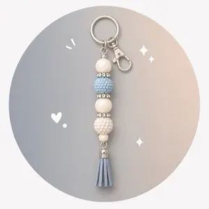 Beaded Keychain - Live Claim Only!