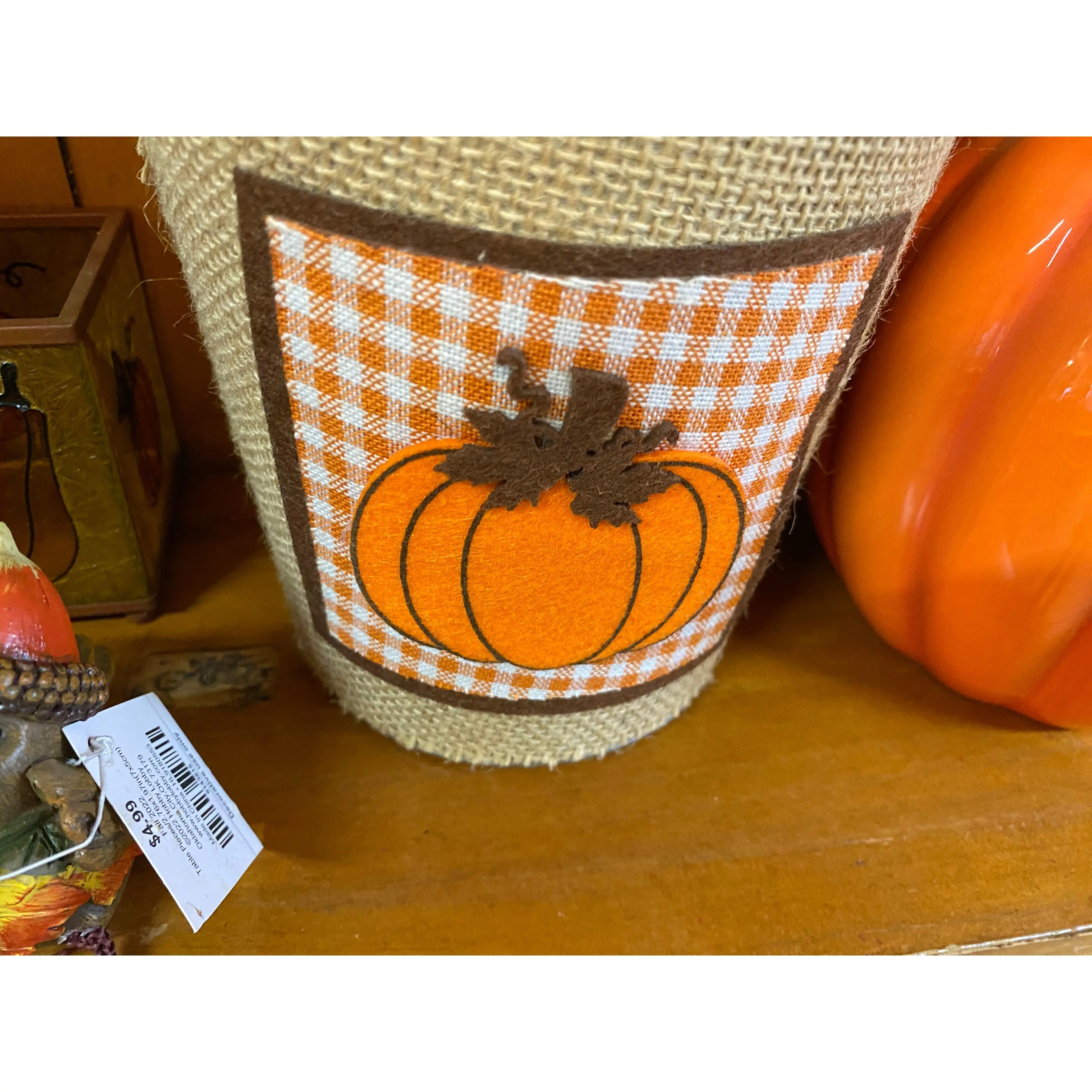 Pumpkin Bucket Organiser - Versatile Container for Snacks, Drinks & Outdoor Activities - Fun and Festive Design