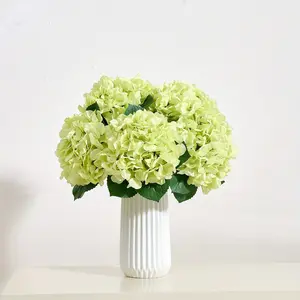 6pcs Artificial Hydrangea Flowers, Realistic Silk Flower Arrangement, Decorative, Perfect for Home Decor & Weddings, Vibrant Floral Design