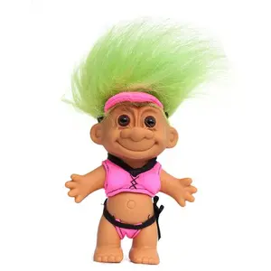 My Lucky "THONG BIKINI" 6" Troll Doll - Green Hair