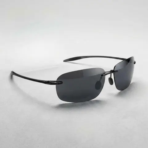Unisex TR90 Polymer Rimless Sports Sunglasses - Oblong, Lightweight, Impact-Resistant Frame, TAC Polarized, Scratch-Resistant Lens (40mm Height), Extreme Bending Strength, Contrast Boost, Anti-Glare for Cycling Gear, Fashionable Decoration
