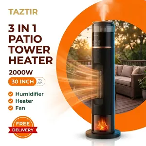 TazTir Space Heater For Indoor Use Large Room, Portable Electric Buddy Heater,Room Heater With Remote And Thermostat,3 Modes, Overheating & Tip-Over Protection, Bedroom Livingroom