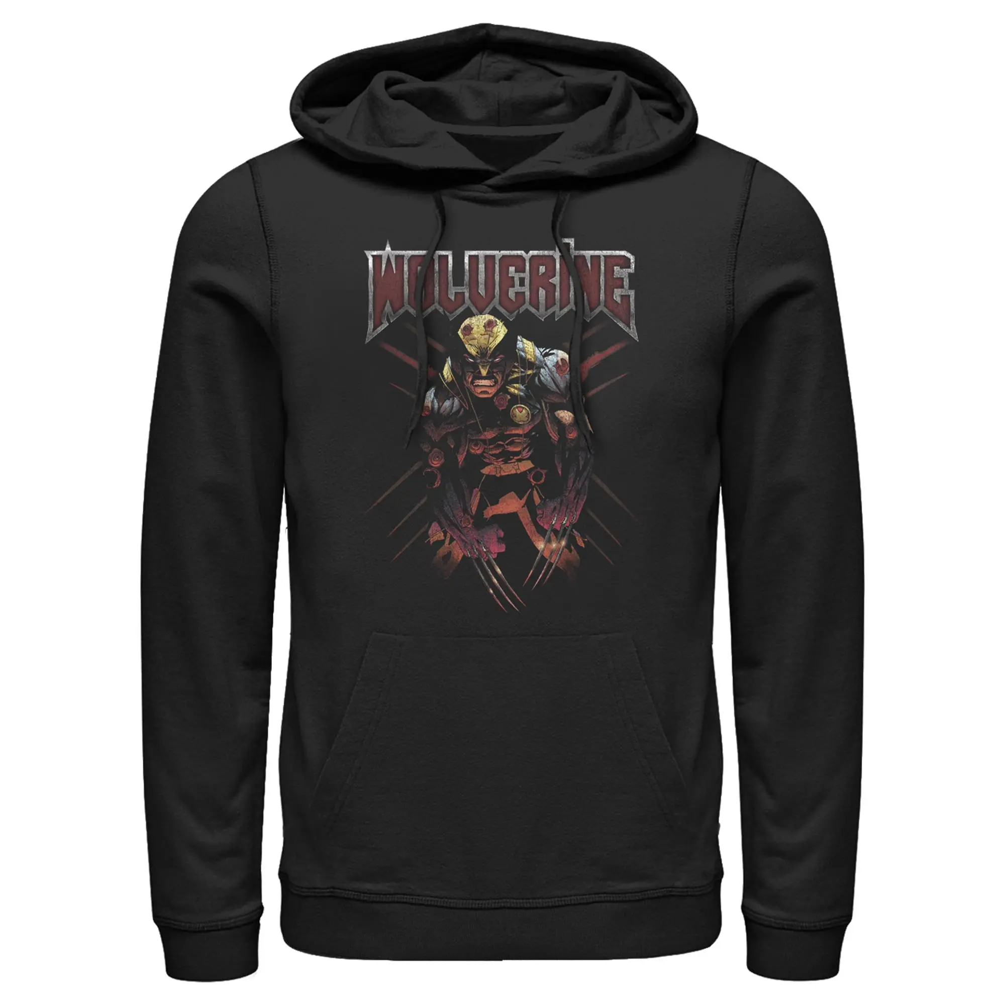 Men's Marvel X-Men Wolverine Scratch Pull Over Hoodie