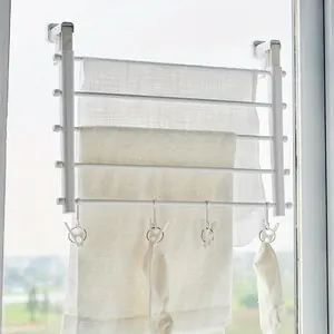 Retractable Clothes Drying Rack for Indoor And Outdoor Use, Made of Aluminum for Organizing Household Garments, Drying Racks