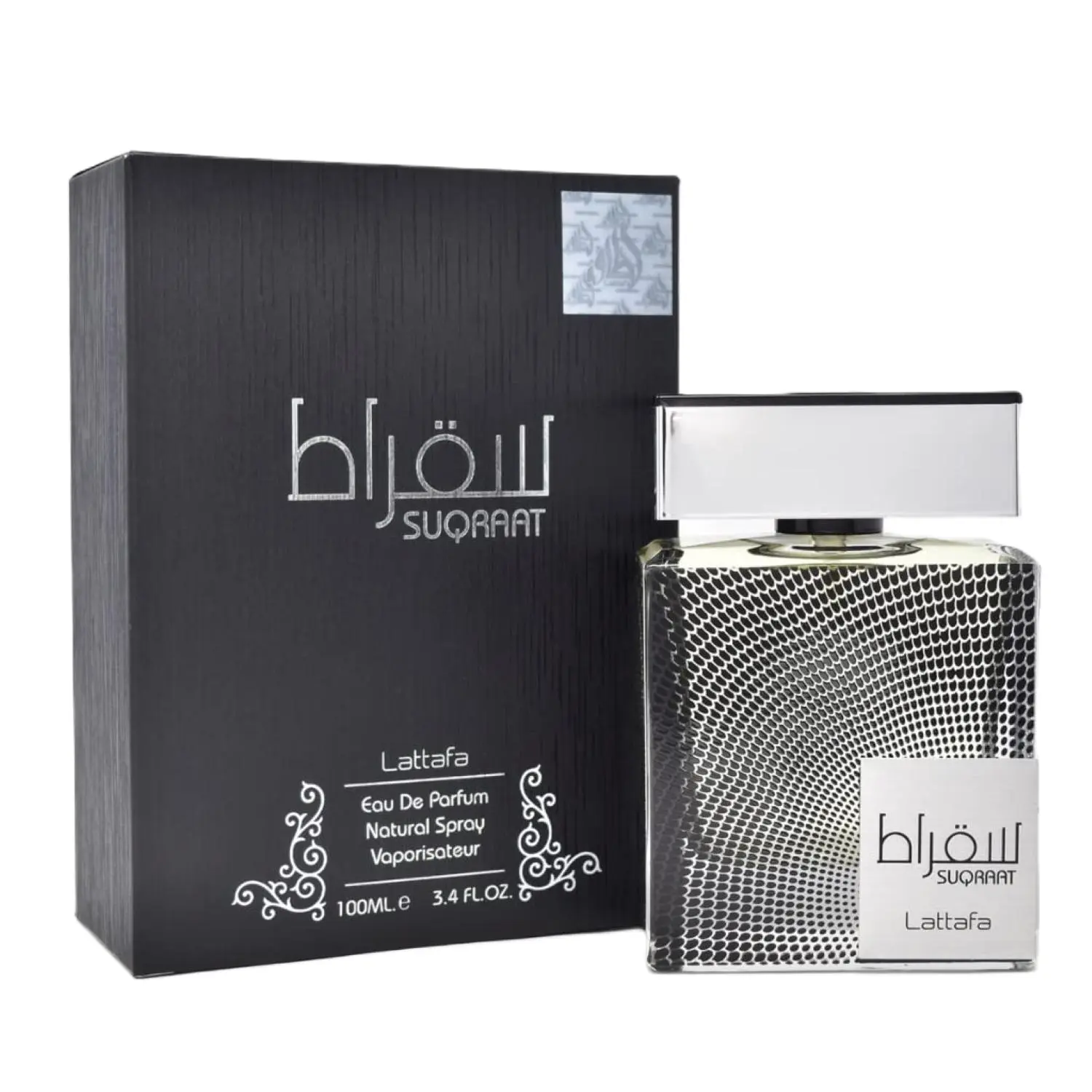 Lattafa Suqraat for Men Eau de Parfum  Spray, 3.4 Ounce