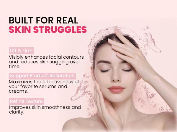 EMS Microcurrent Face Lift Device – Instant Anti-Aging & Wrinkle Removal Tool, Red Light Therapy to Stimulate Collagen, Eliminate Wrinkles & Tighten Skin, Clinically Proven for Face & Neck