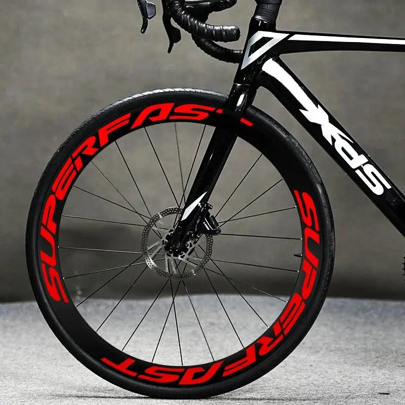 8PCS/SHEET bicycle rim wheels, modified bicycle wheel set stickers, road bike reflective stickers, mountain bike rim decoration, Road Cycling Gear