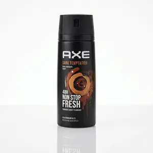 AXE Dark Temptation Deodorant Body Spray Bundle (5oz/150ml) - Dark Chocolate Scent, 48H Fresh, Body Care Cosmetic with Scented Aroma Fragrance summerwins