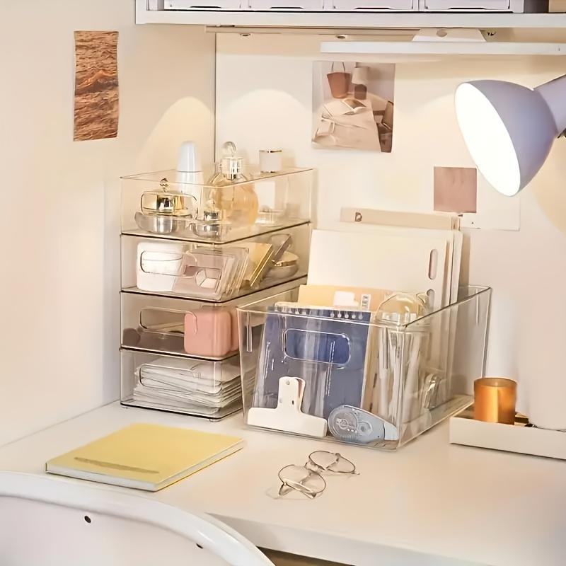 GHQ 6Pcs Acrylic Stackable Plastic Fruit Storage Containers for Refrigerator Cupboard & Utility Room Clear Durable Versatile Use Kitchen Gadgets