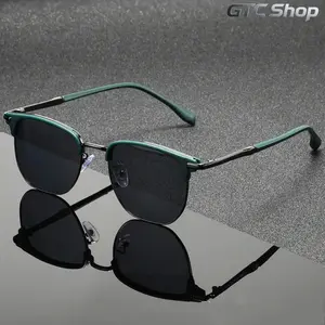 Retro Steampunk Square Sunglasses for Men & Women, Metal Frame with Spring Hinges, Vintage Trendy Driving Eyewear, Classic Retro Square Design, Lightweight Comfort Fit, Driving Daily Street Fashion Casual Shades