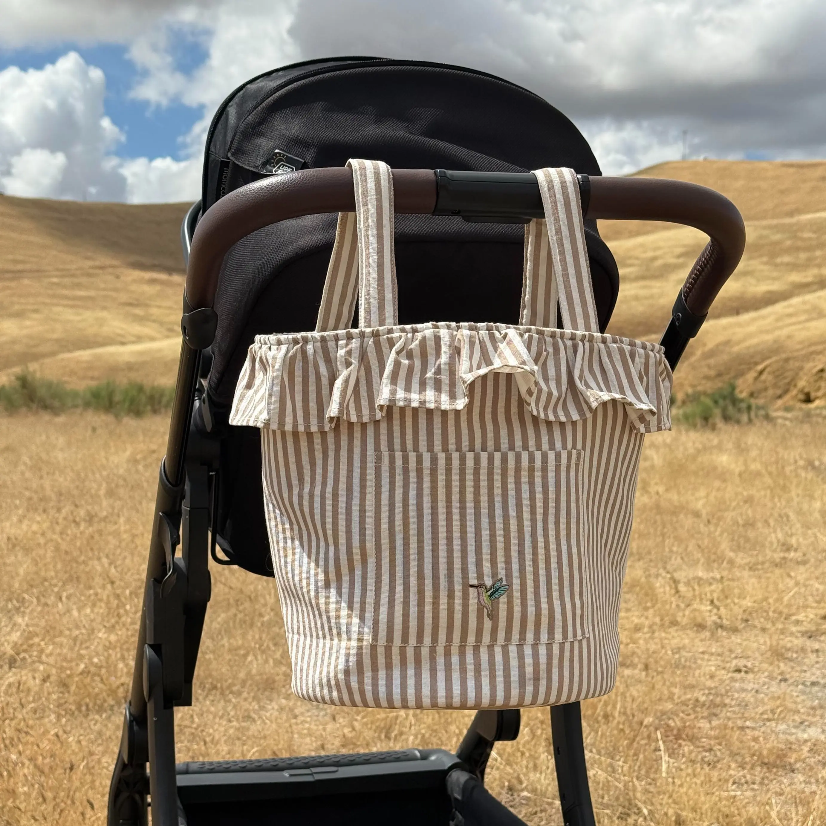 Stripes Baby Travel Stroller & Diaper Bag Set, Ideal for Baby and Maternity Use