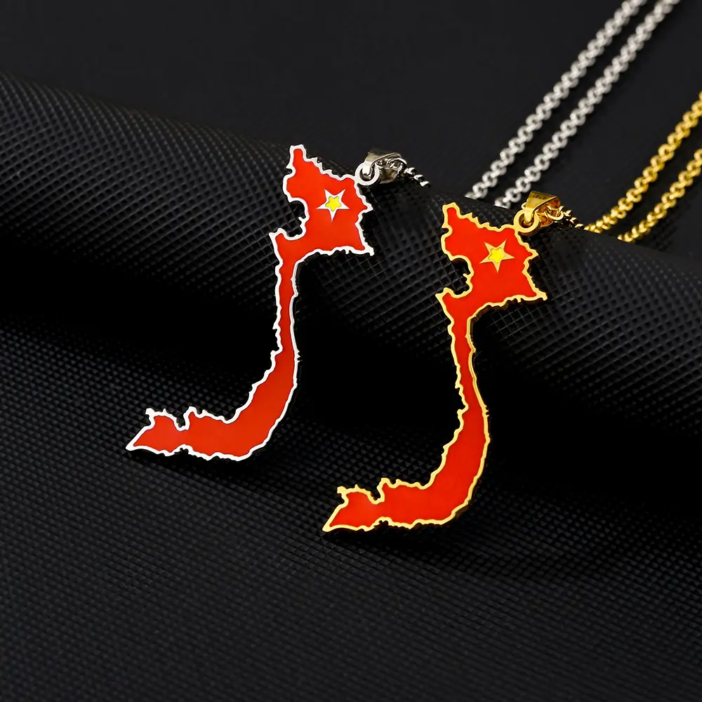 Women's Stainless Steel Vietnamese Heart Pendant Necklace - Copper Inlaid Zircon Casual Jewelry for Female Adults, Versatile Gift for Valentine's Day, Birthday