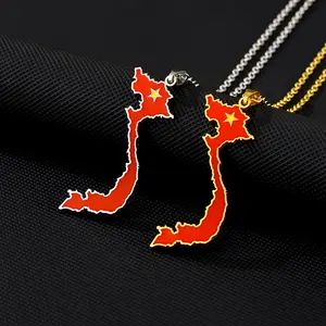 Stainless steel Vietnamese pendant necklace jewelry women's versatile accessories