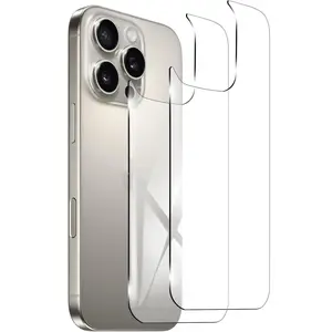 Phone Back Screen Protector, 2 Counts Full Coverage Phone Back Screen Protective Film, Phone Accessories Compatible with iPhone