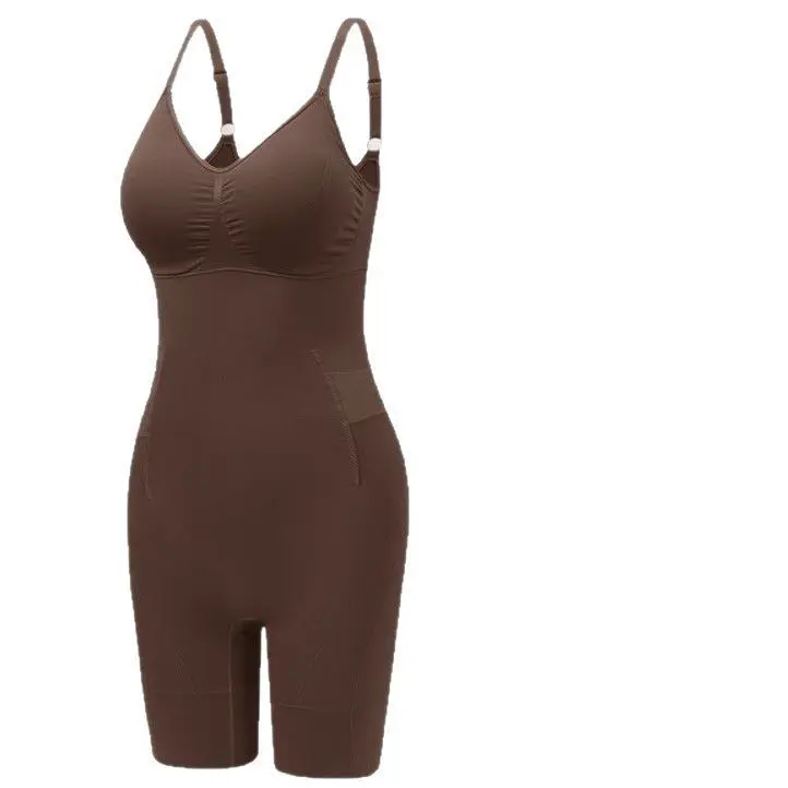 Women's Seamless Compression Shapewear Bodysuit Shorts - Tummy Control, Bathroom-Friendly, Removable Design, Basic Style, Plus Size S-XXL, Invisible, Tummy-Flattening, Minimizing, Control, Undetectable Sets, Invisible Shapewear, Tummy-Flattening Shapewear
