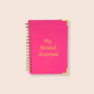 Your Brand Stationery Co (Hot Pink) 2025 Daily Journal Small Business Owners Entrepreneurs Work Life Balance Productivity