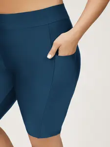 【Summer Turn-Up】【Tammy Control】BlOOMCHIC Plus Size Super Stretchy Pocket Skinny-Fit Swim Bottom [M-6X] 2026 Summer Pick for Mother's Day