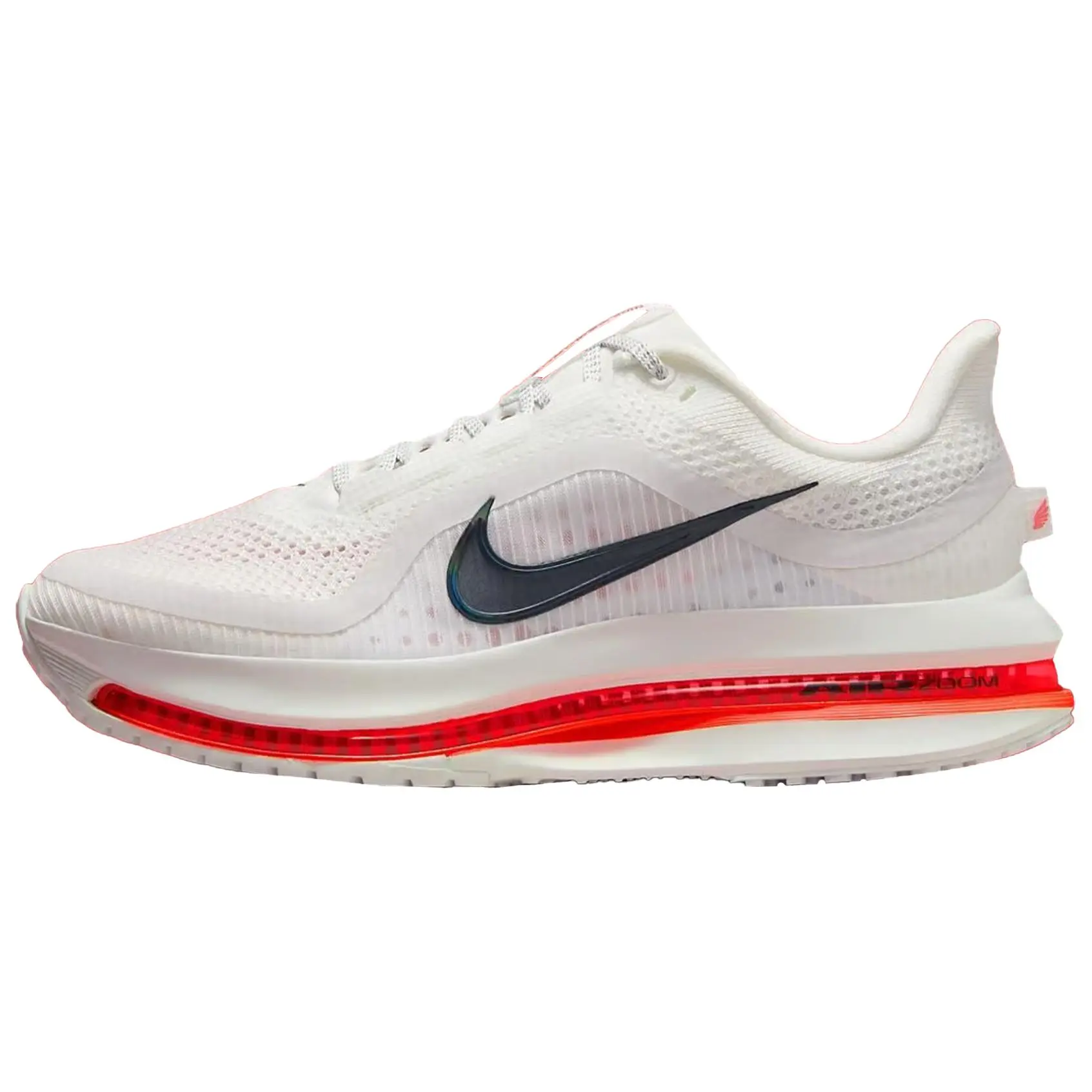Nike Air Zoom Pegasus Premium Unisex Low Top Running Shoes - Summit White/Bright Crimson, Lace-Up, Rubber Sole, Durable, Non-Slip, Style HQ2592-101, Low Top Shoes
